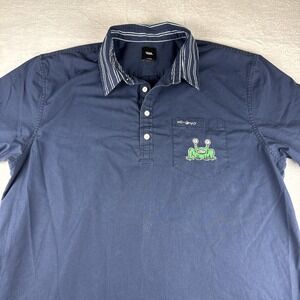 Vans X No-Comply How Are You Woven Polo (Dress Blue) Size XL SOLD OUT